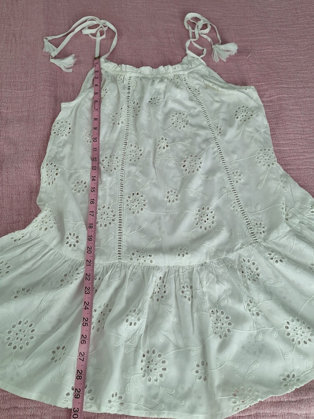 Artelier Nicole Miller White Eylet Dress, Cover Up New